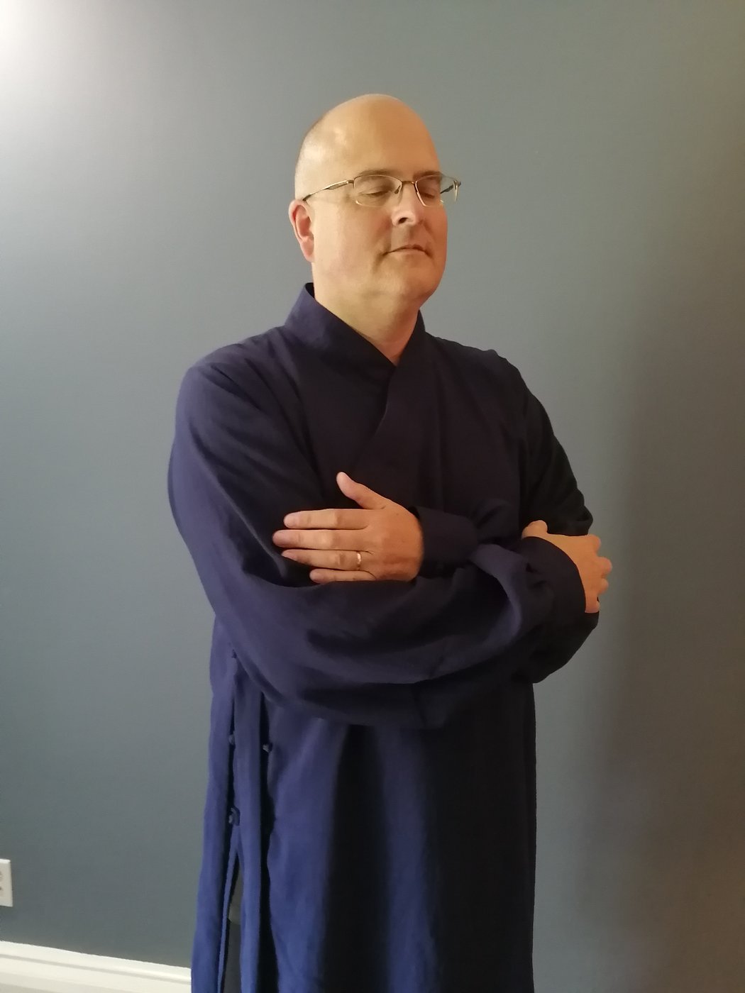 Tony Sibbald (Li Heping) in his Daoist priest robe